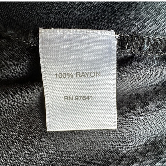 J JILL PAISLEY SPLIT BACK LAYERED BLACK TUNIC DRESS SLEEVELESS | SIZE: SMALL - Picture 10 of 11